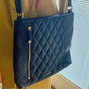 Vintage Vera Bradley Quilted Crossbody purse Black never been used